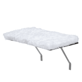 Cat Window Perch Wall Mounted Cat Seat With Upholstered And Supportive Feet, White (Color: White)
