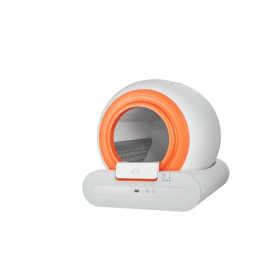 Smart Cat Litter Box Cat Litter Box Self-cleaning New Design (Color: White)